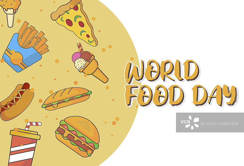 世界粮食日扁平风模板设计图片素材