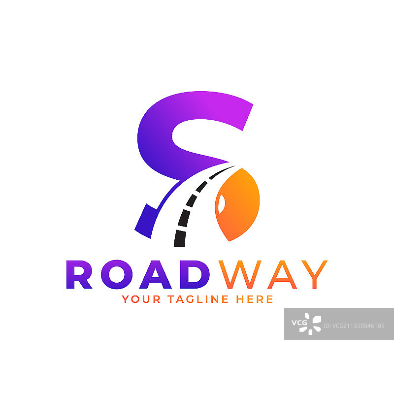 首字母S公路标志设计图片素材
