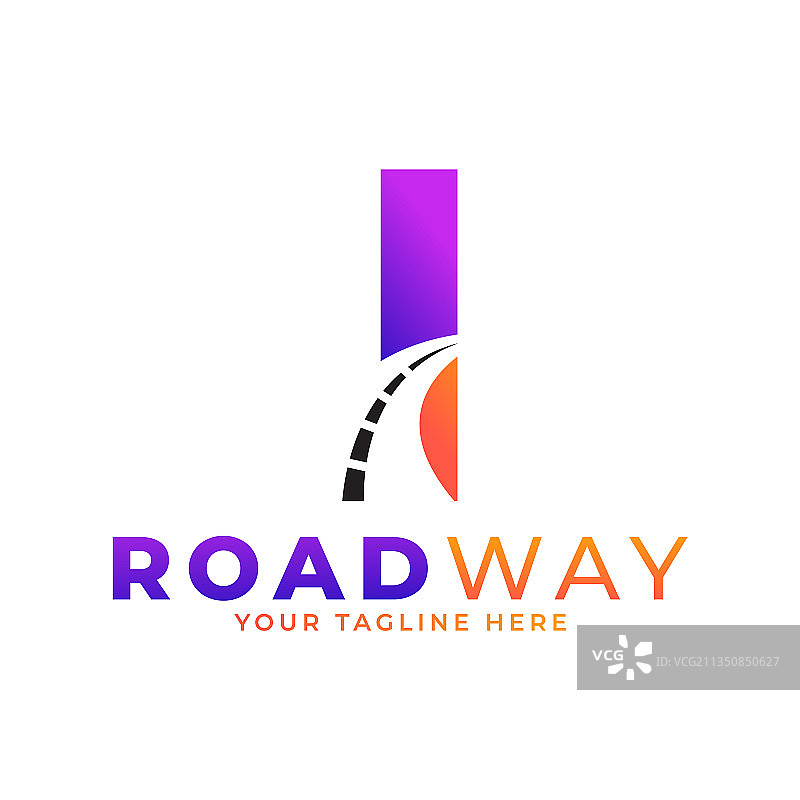 I字母道路logo设计图标图形图片素材