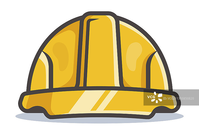 黄色建筑安全头盔图片素材