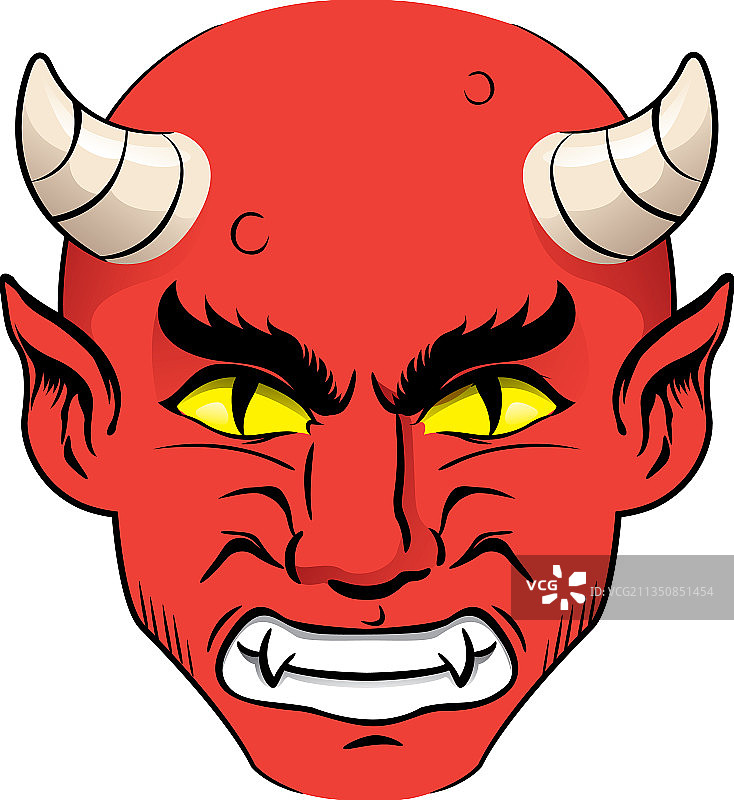 红色恶魔头像图片素材