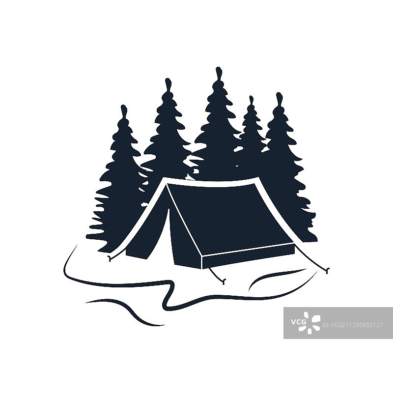 露营元素图标设计图片素材