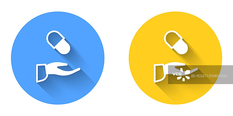 白色医疗处方图标图片素材