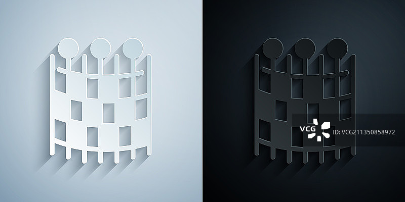 剪纸渔网图案图标图片素材