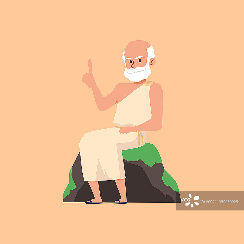 古希腊或古罗马科学家哲学家图片素材