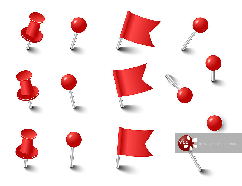 红色图钉图片素材