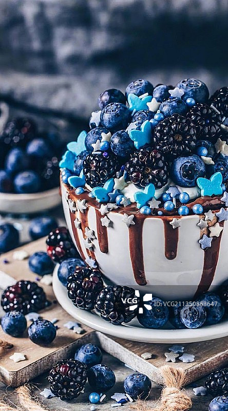 桌上甜点的特写镜头图片素材