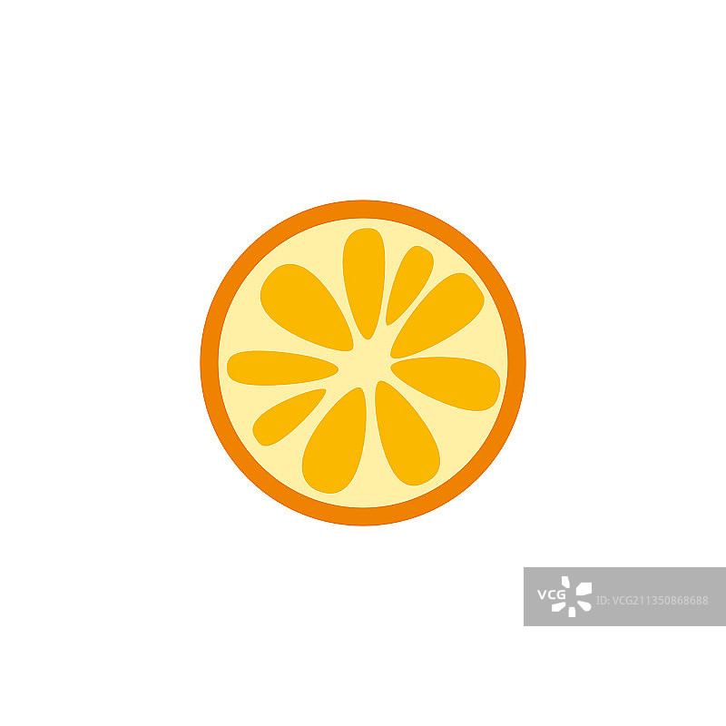 新鲜的橙子切片图片素材