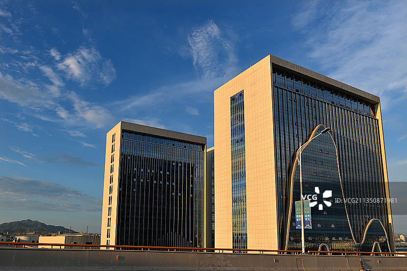 江西，赣州，建设中的新赣州。图片素材