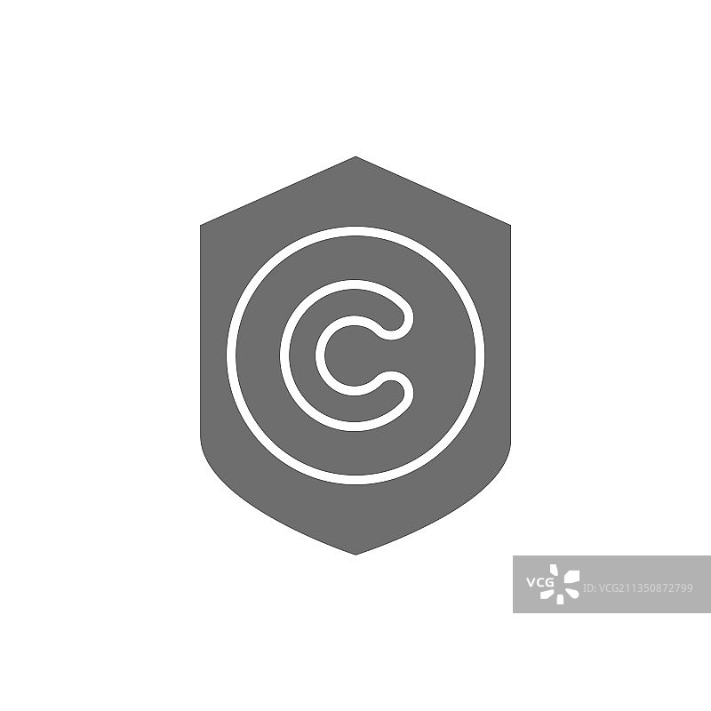 版权作者灰色标记图片素材