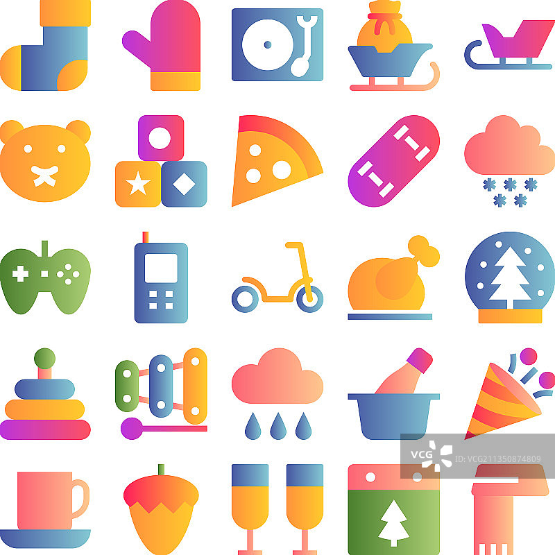 圣诞节和复活节图片素材