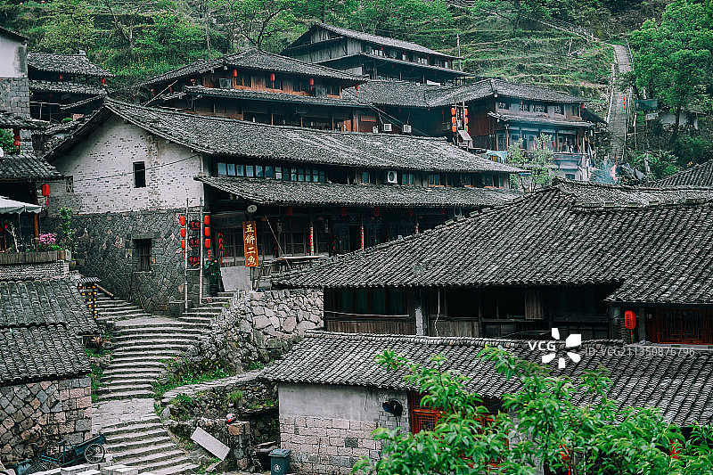 林坑古村图片素材