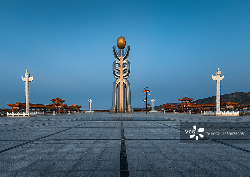 东极太阳广场图片素材