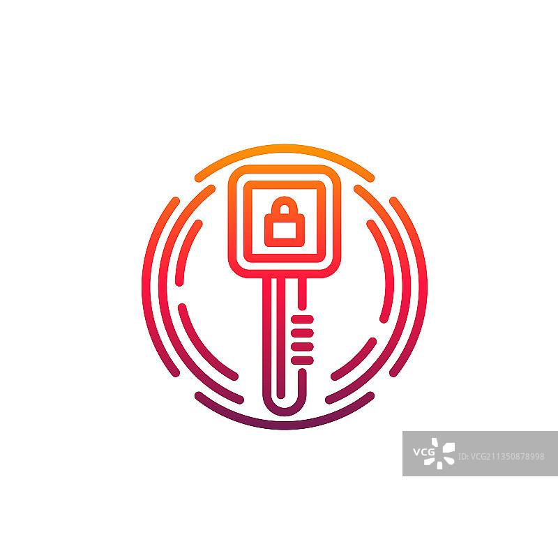 网络安全图标数字访问密钥挂锁图片素材