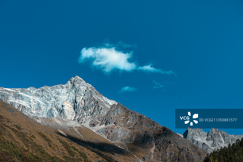 川西阿坝毕棚沟磐羊湖图片素材