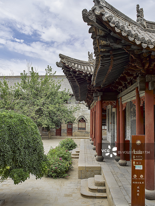 山西省忻州市定襄县河边镇阎锡山故居图片素材