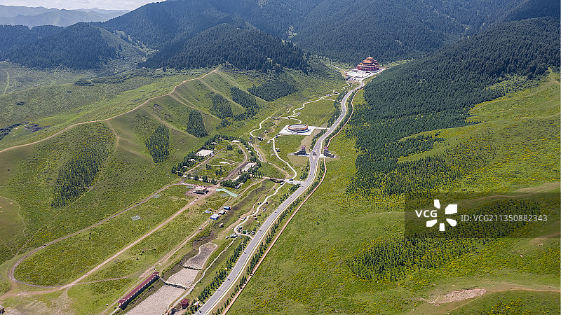 甘肃当周草原自然风光图片素材