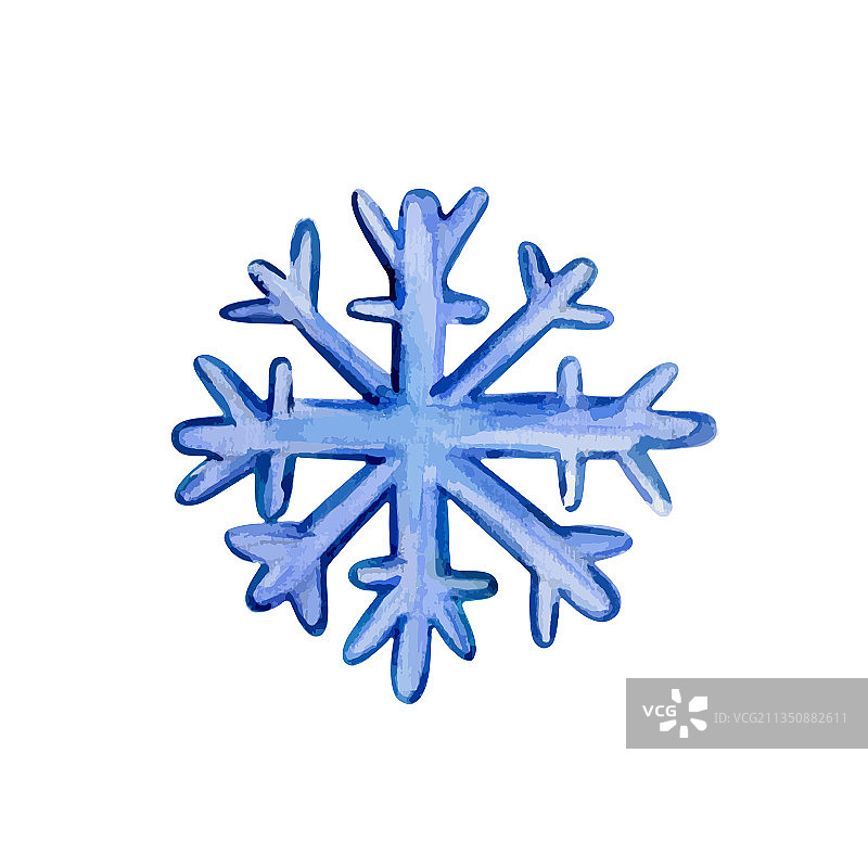 白色背景上的雪花特写镜头图片素材