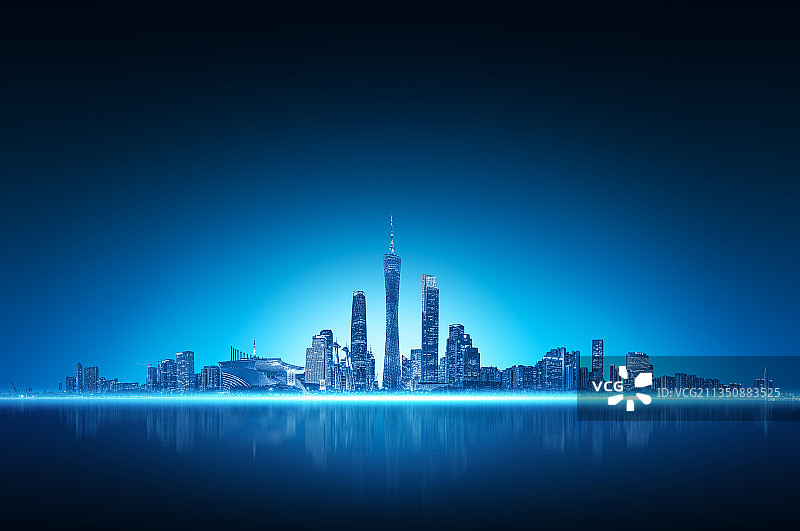 广州科技建设城市建筑背景图片素材