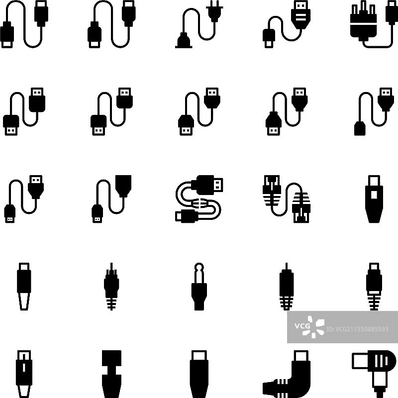 连接器电缆图片素材