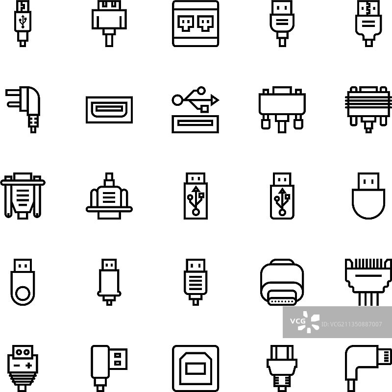 连接器电缆图片素材