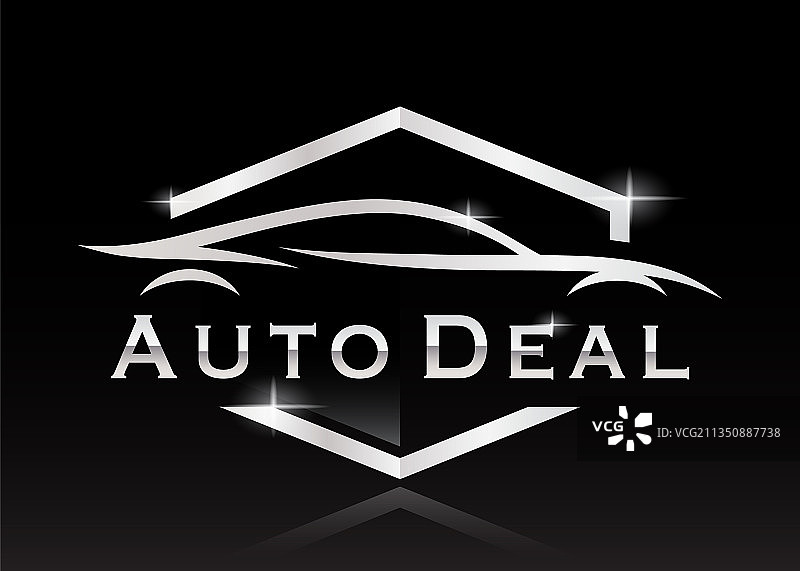 跑车轮廓经销商标志图片素材