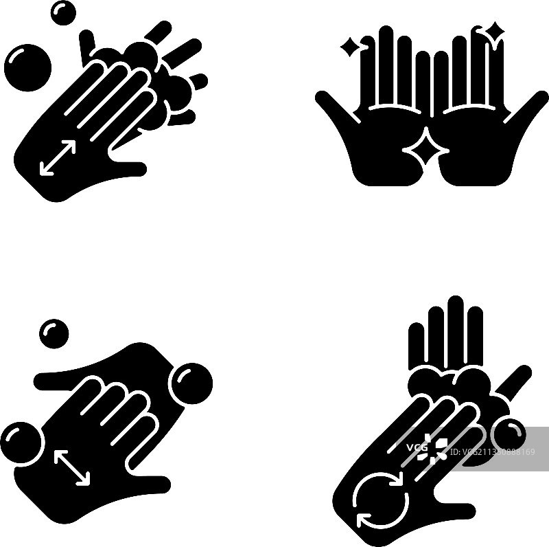 洗手说明标志图片素材