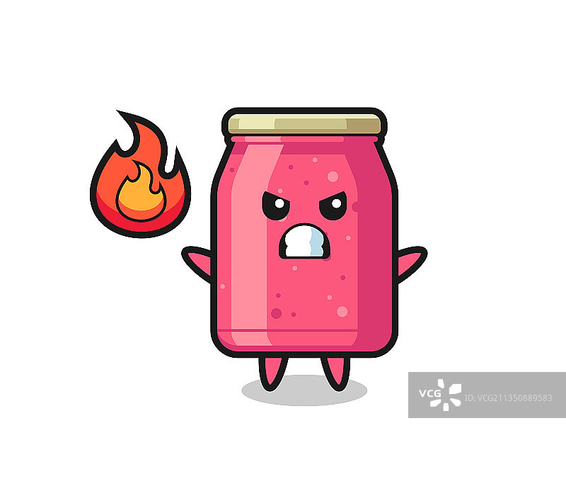 愤怒的草莓酱卡通人物图片素材