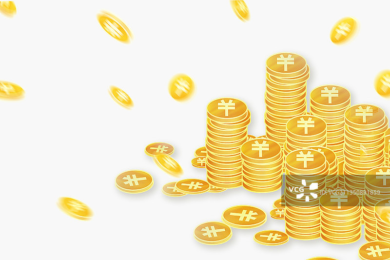 堆积如山的金币图片素材