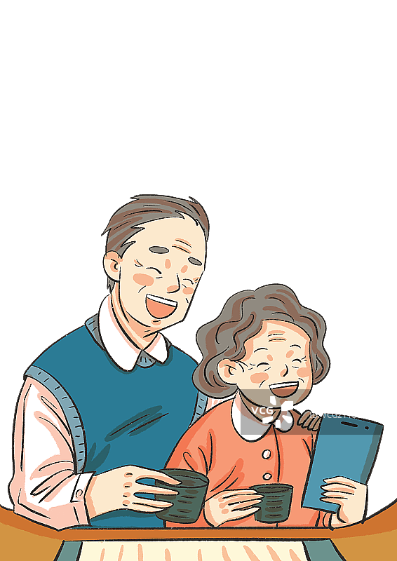 快乐养老图片素材