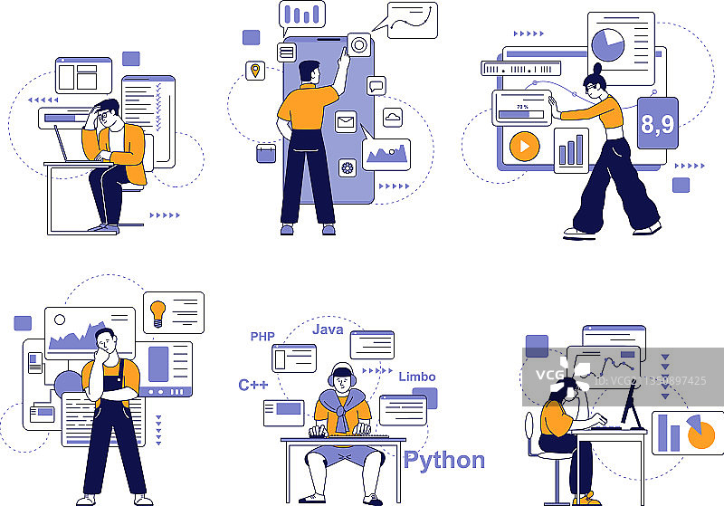 人物编程专业Java开发人员图片素材