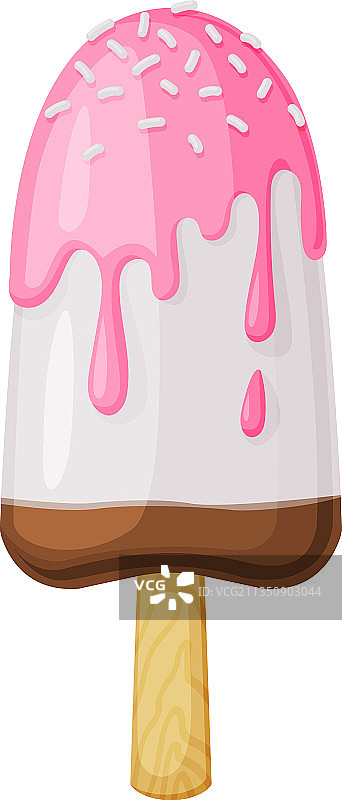 木棍冰淇淋或冰冻爱斯基摩图片素材