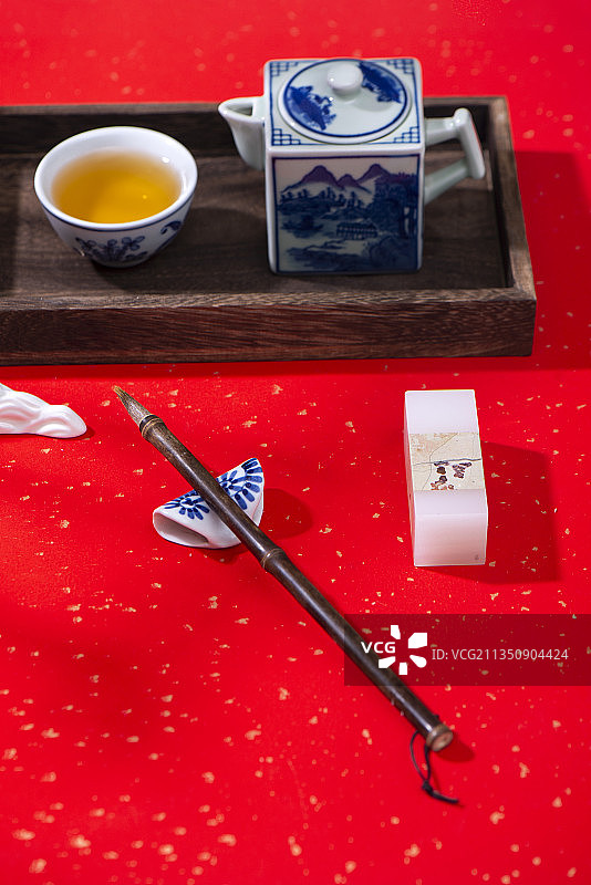 毛笔，书法，中国元素图片素材