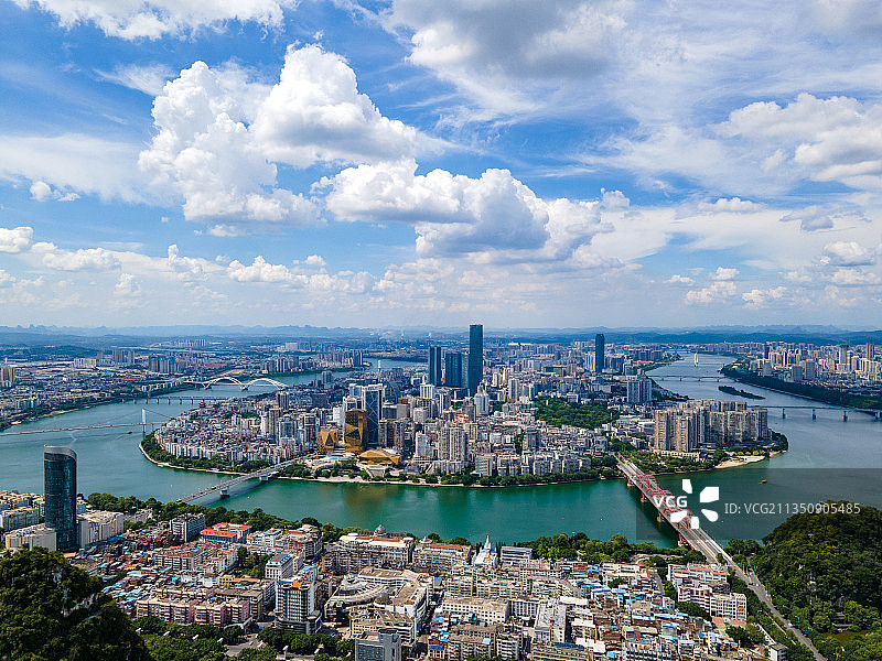 柳州马鞍山全景图片素材