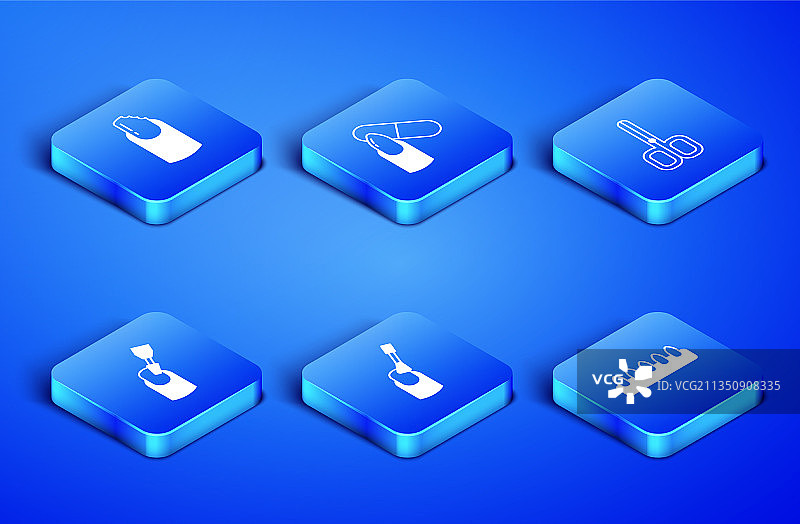 假指甲破损美甲打磨套装图片素材