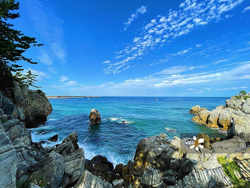 岩石与海图片素材