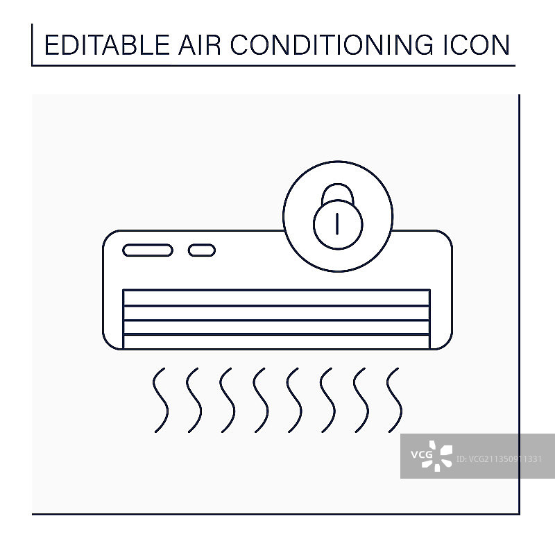 锁模式线性图标图片素材