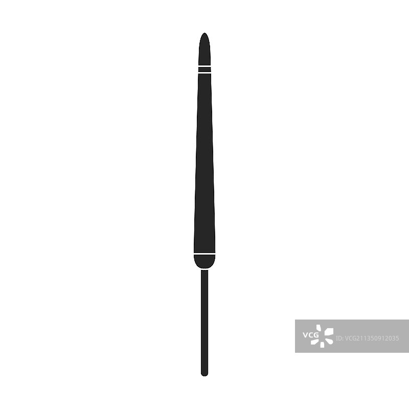 黑色钓鱼竿图标图片素材