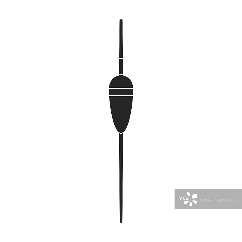 黑色钓鱼竿图标图片素材