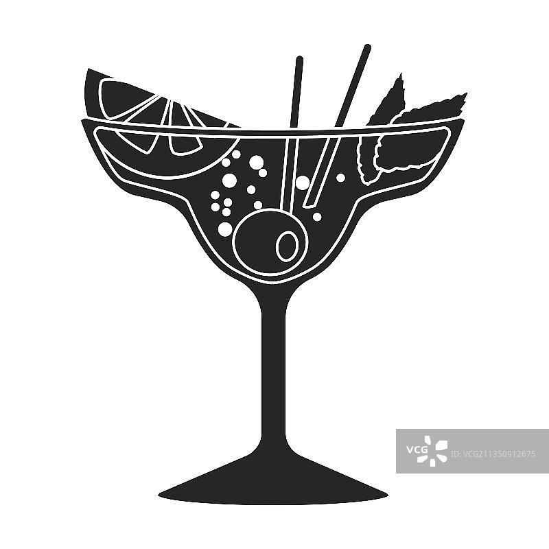 夏季鸡尾酒图标图片素材