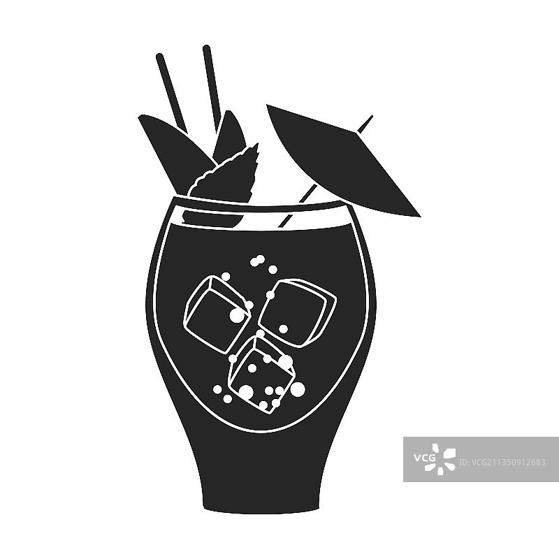 夏季鸡尾酒图标图片素材