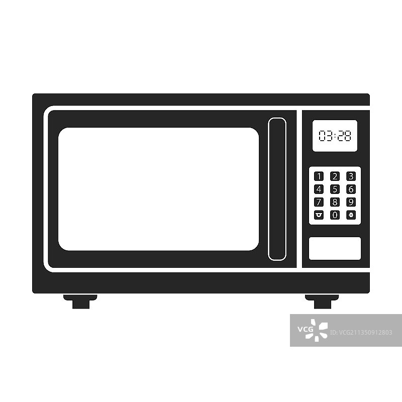 微波炉黑色图标图片素材