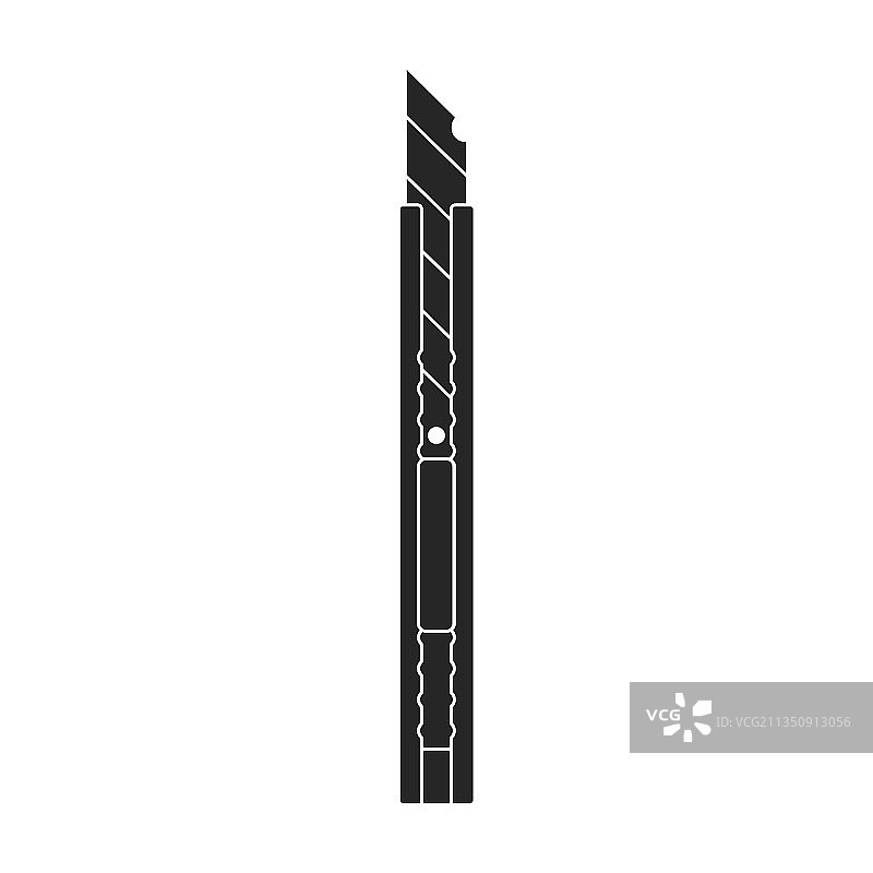 黑色美工刀图标图片素材