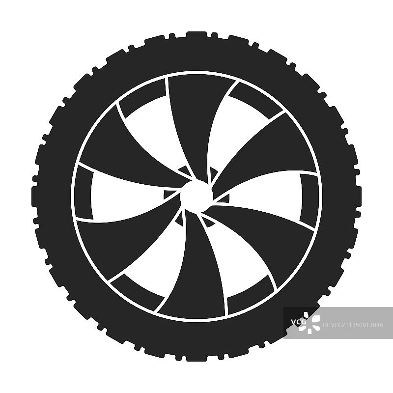 车轮汽车黑色孤立图标图片素材