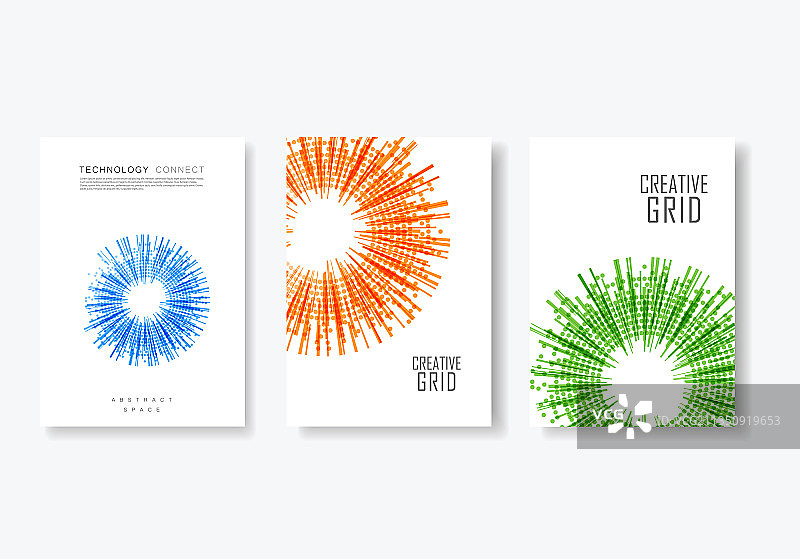圆形宣传册封面设计模板图片素材