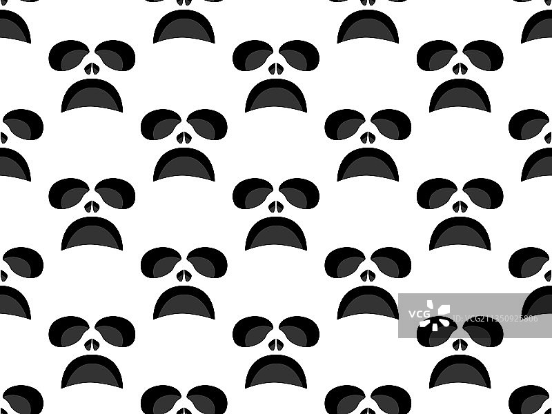 恐怖脸万圣节无缝图案图片素材