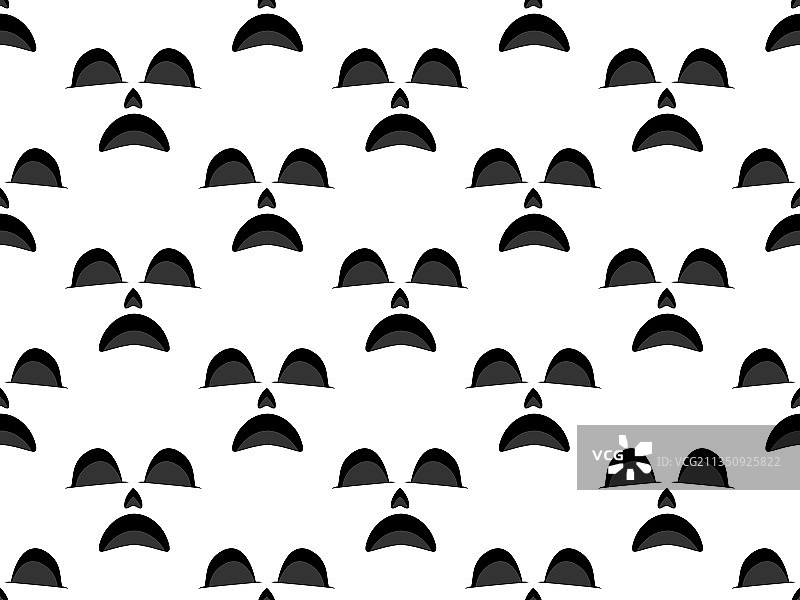 万圣节惊悚鬼脸无缝图案图片素材