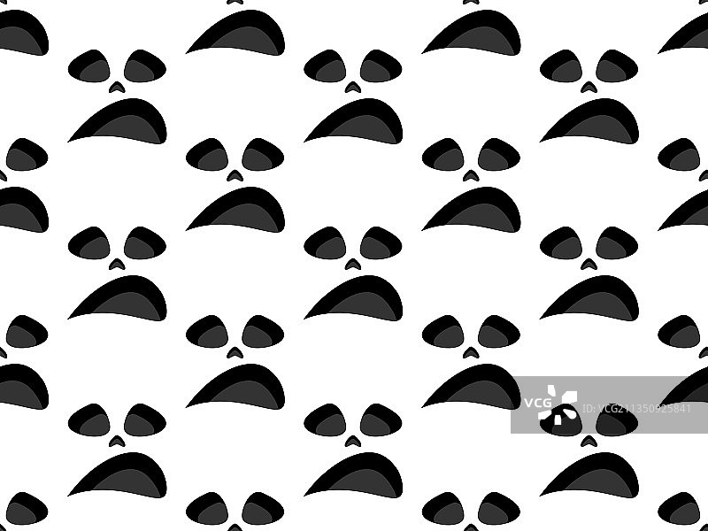 恐怖脸万圣节无缝图案图片素材