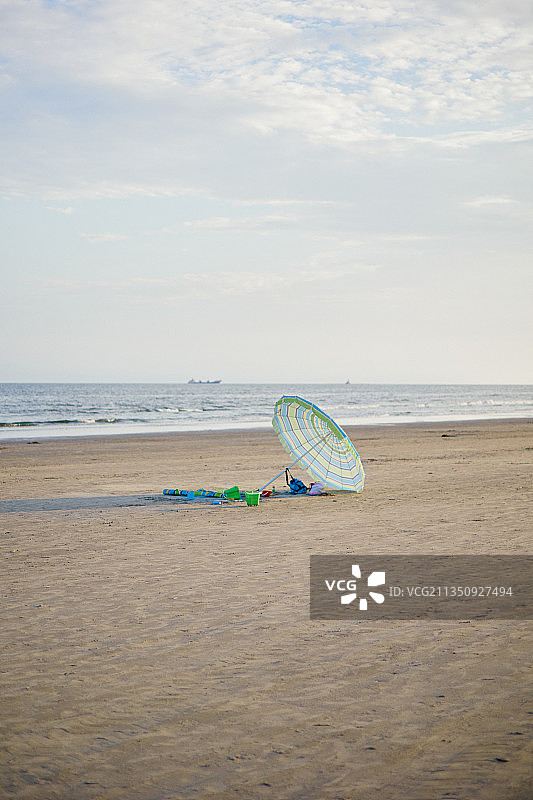 美国德克萨斯州加尔维斯顿海滩美景图片素材