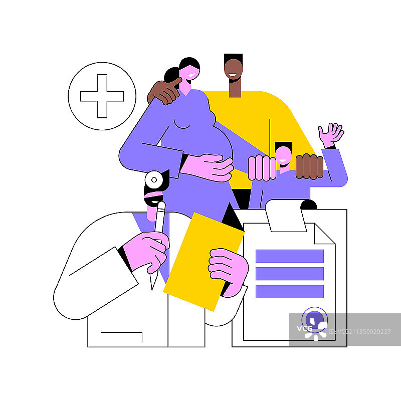 家庭医生抽象概念图片素材